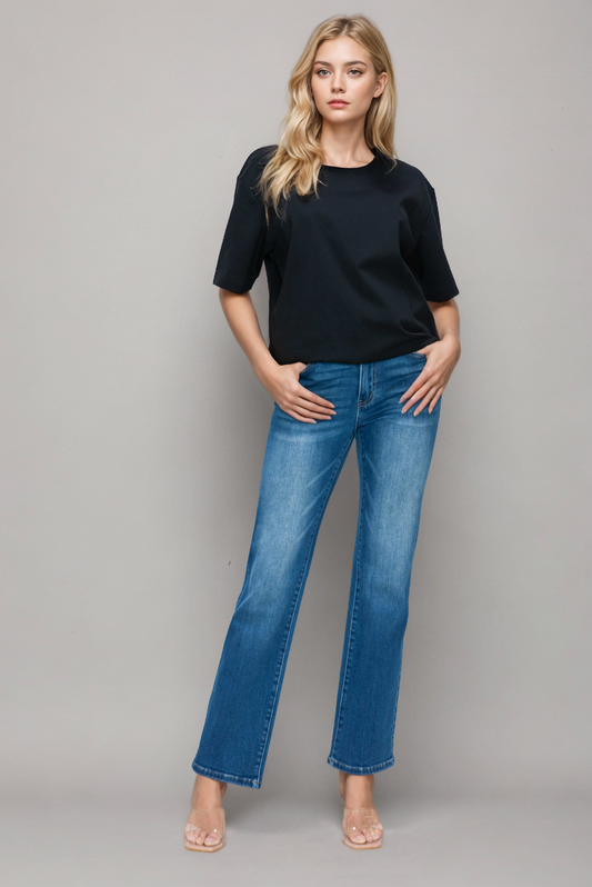 HIGH RISE STRAIGHT LEG JEAN bytos