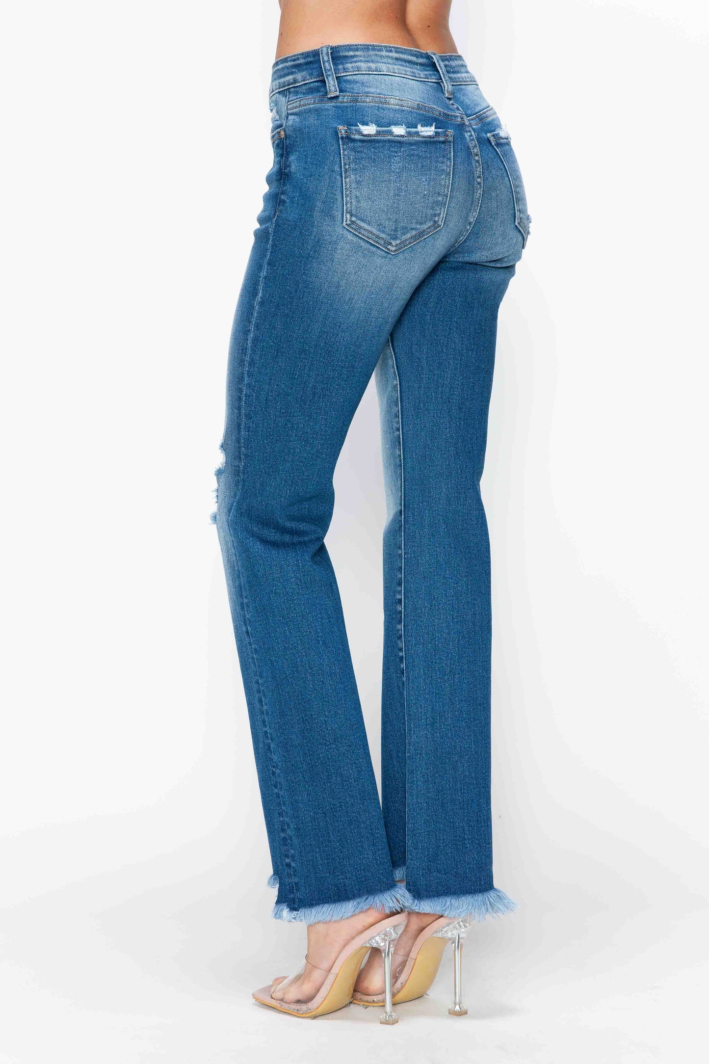 mid rise relaxed straight leg jean bytos