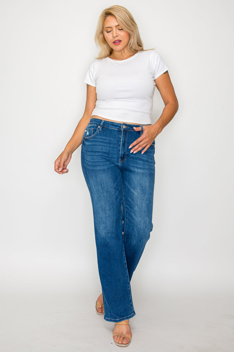 HIGH RISE STRAIGHT LEG JEAN bytos