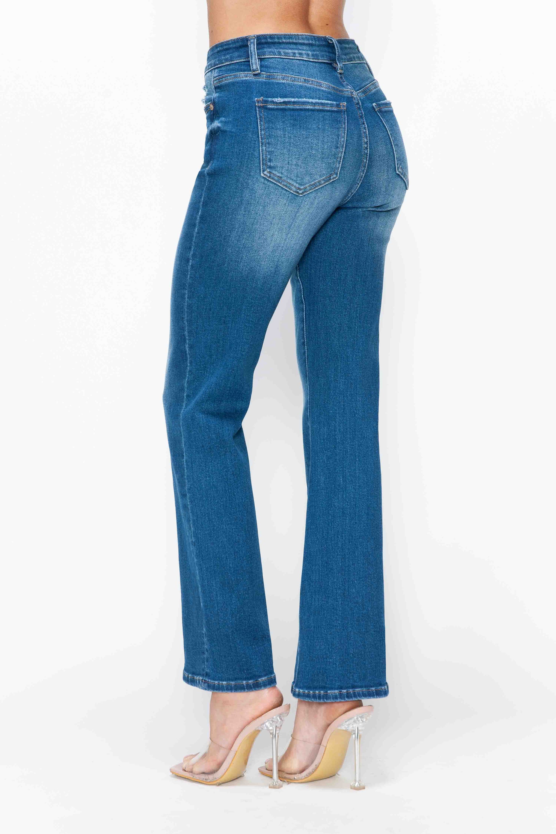 HIGH RISE STRAIGHT LEG JEAN bytos