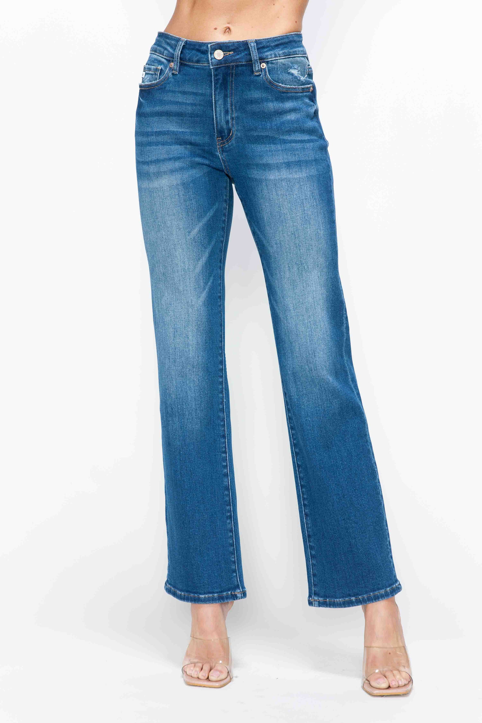 HIGH RISE STRAIGHT LEG JEAN bytos