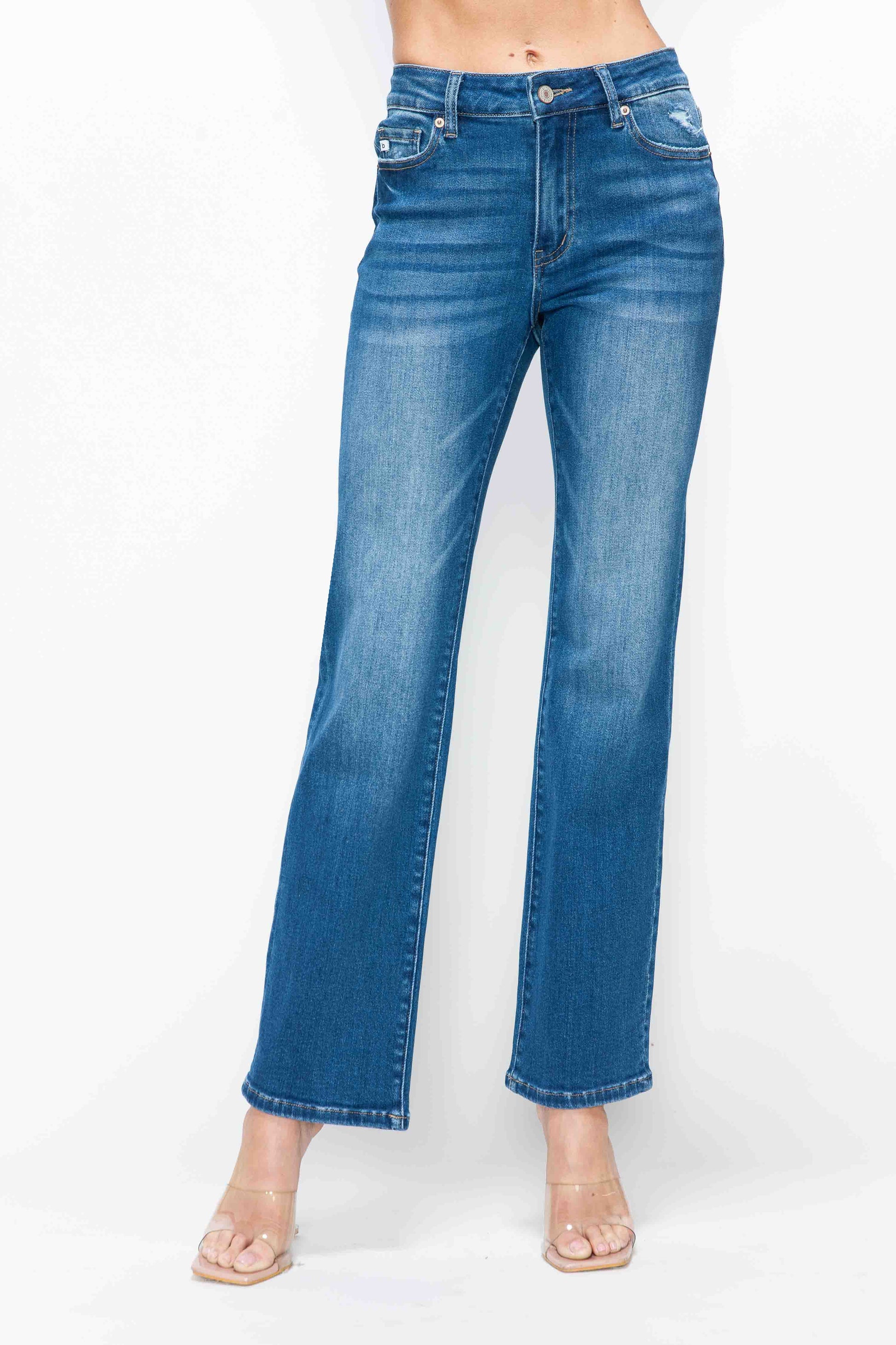 HIGH RISE STRAIGHT LEG JEAN bytos