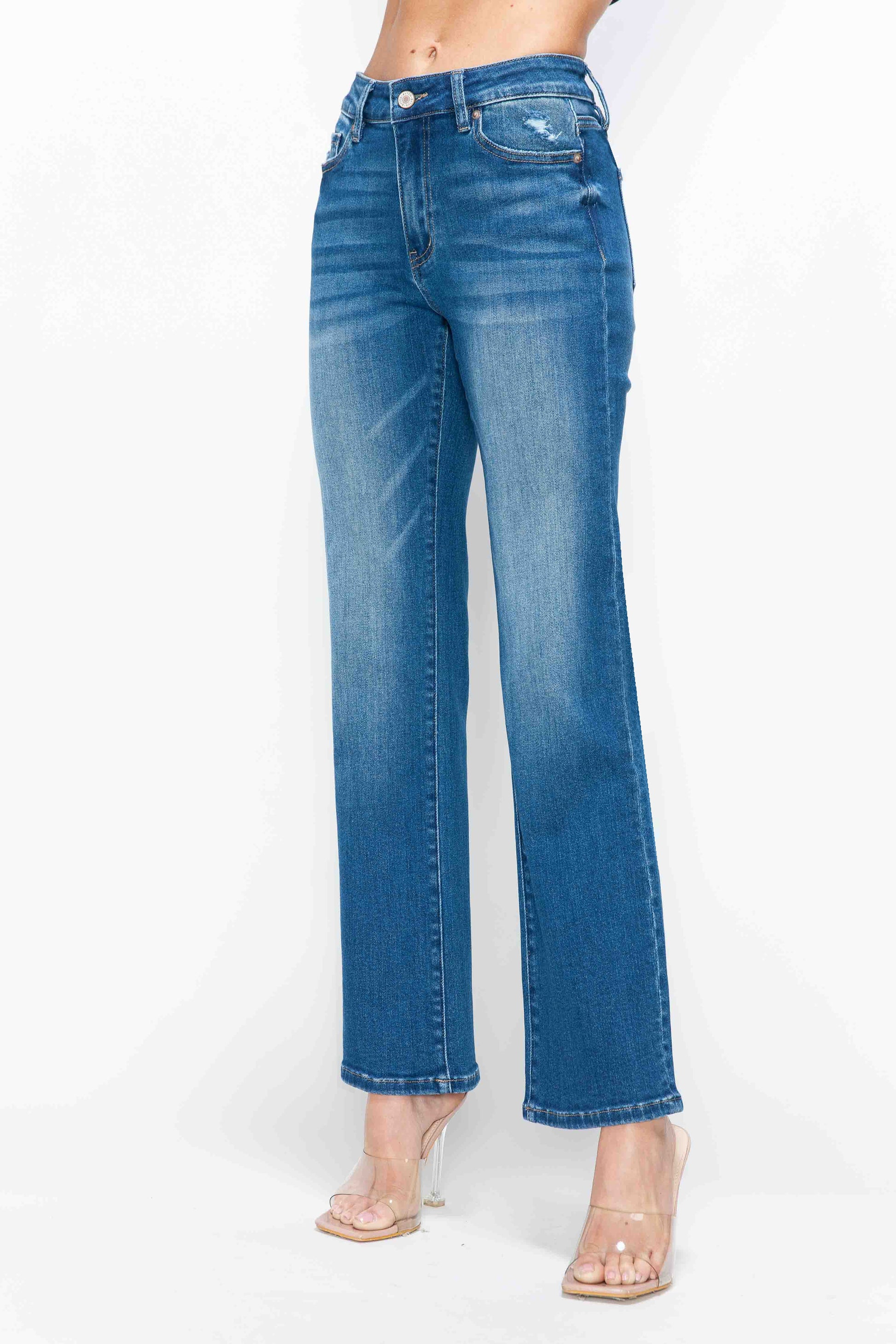 HIGH RISE STRAIGHT LEG JEAN bytos