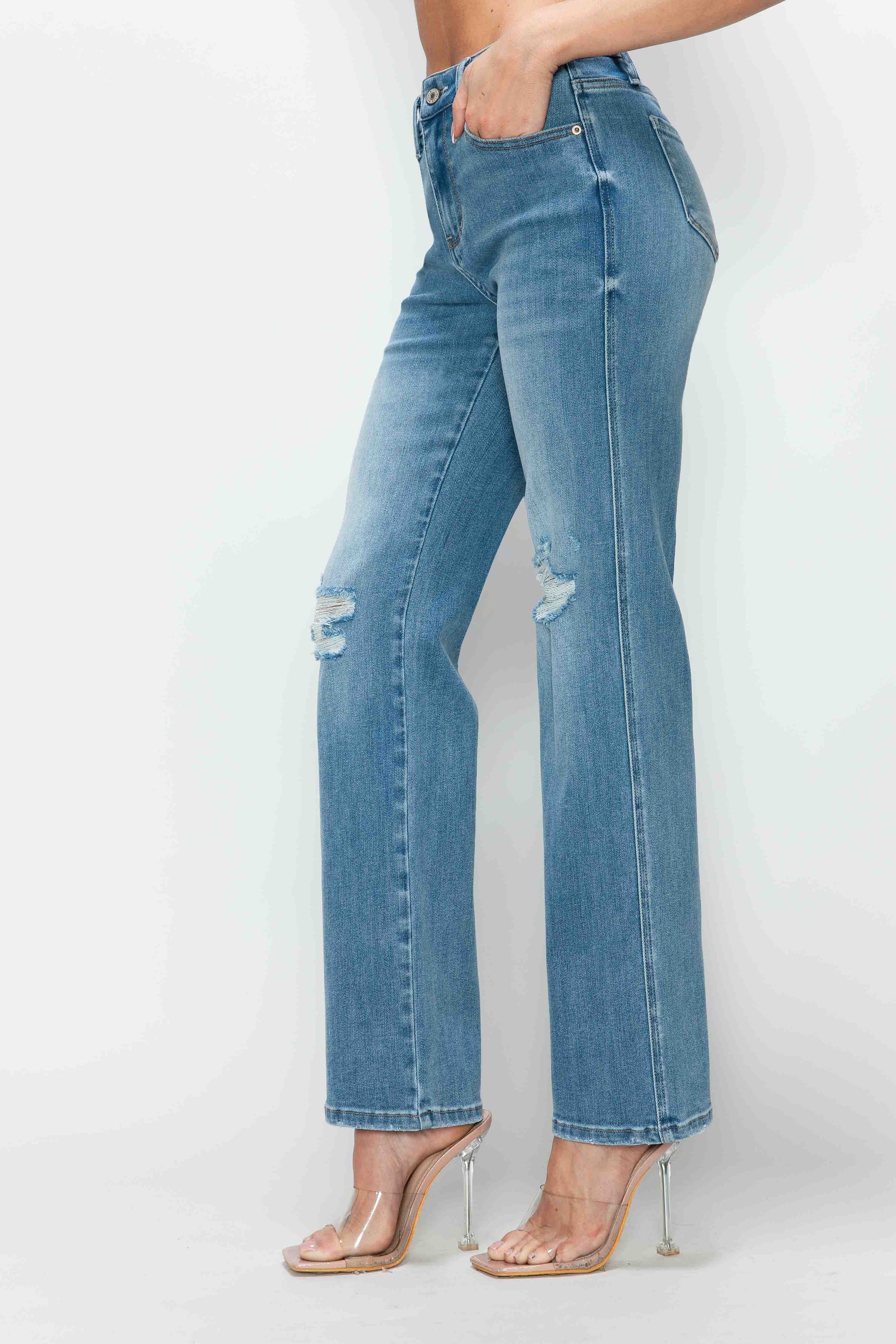 HIGH RISE STRAIGHT LEG JEAN bytos