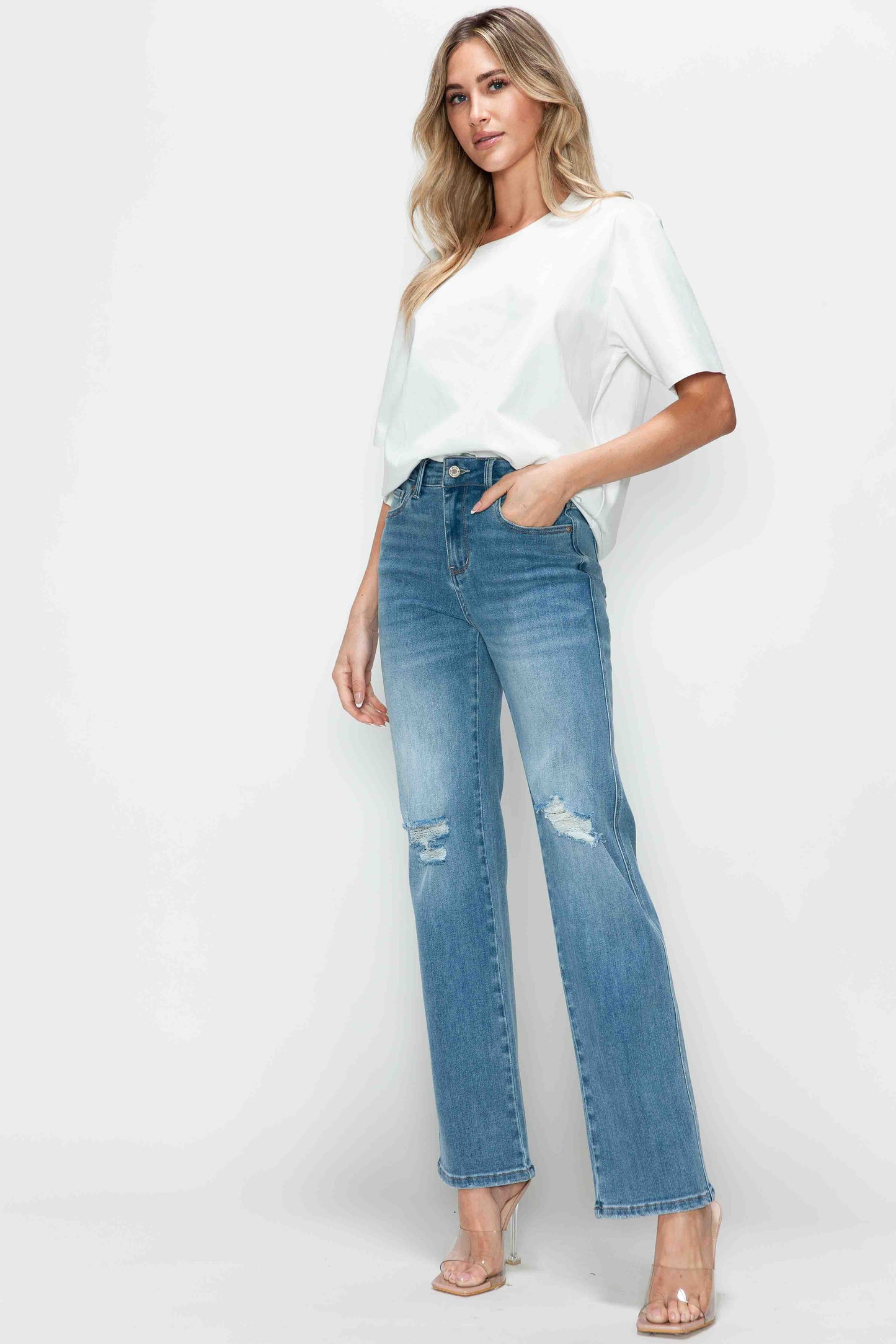 high rise straight leg jean bytos