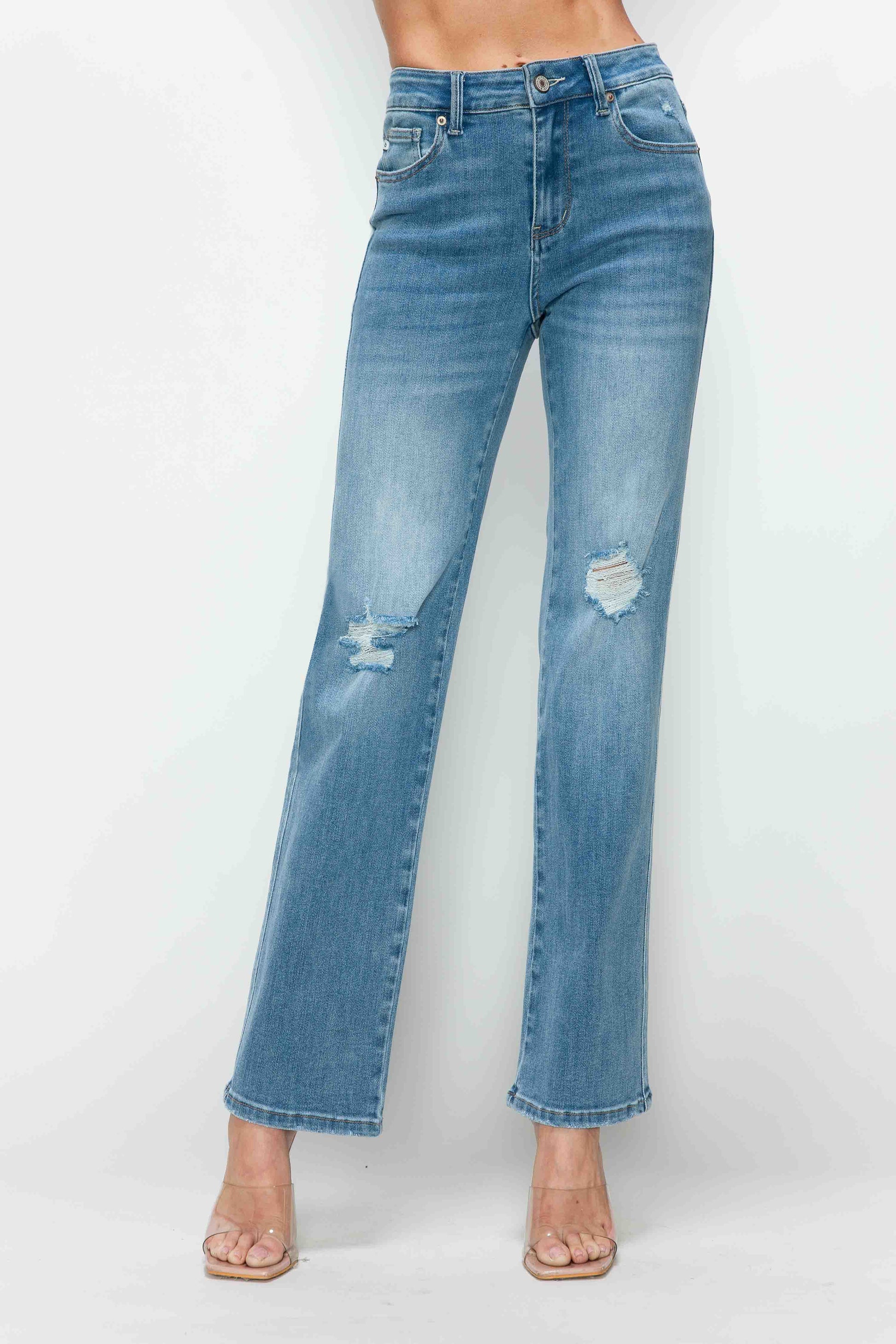 HIGH RISE STRAIGHT LEG JEAN bytos