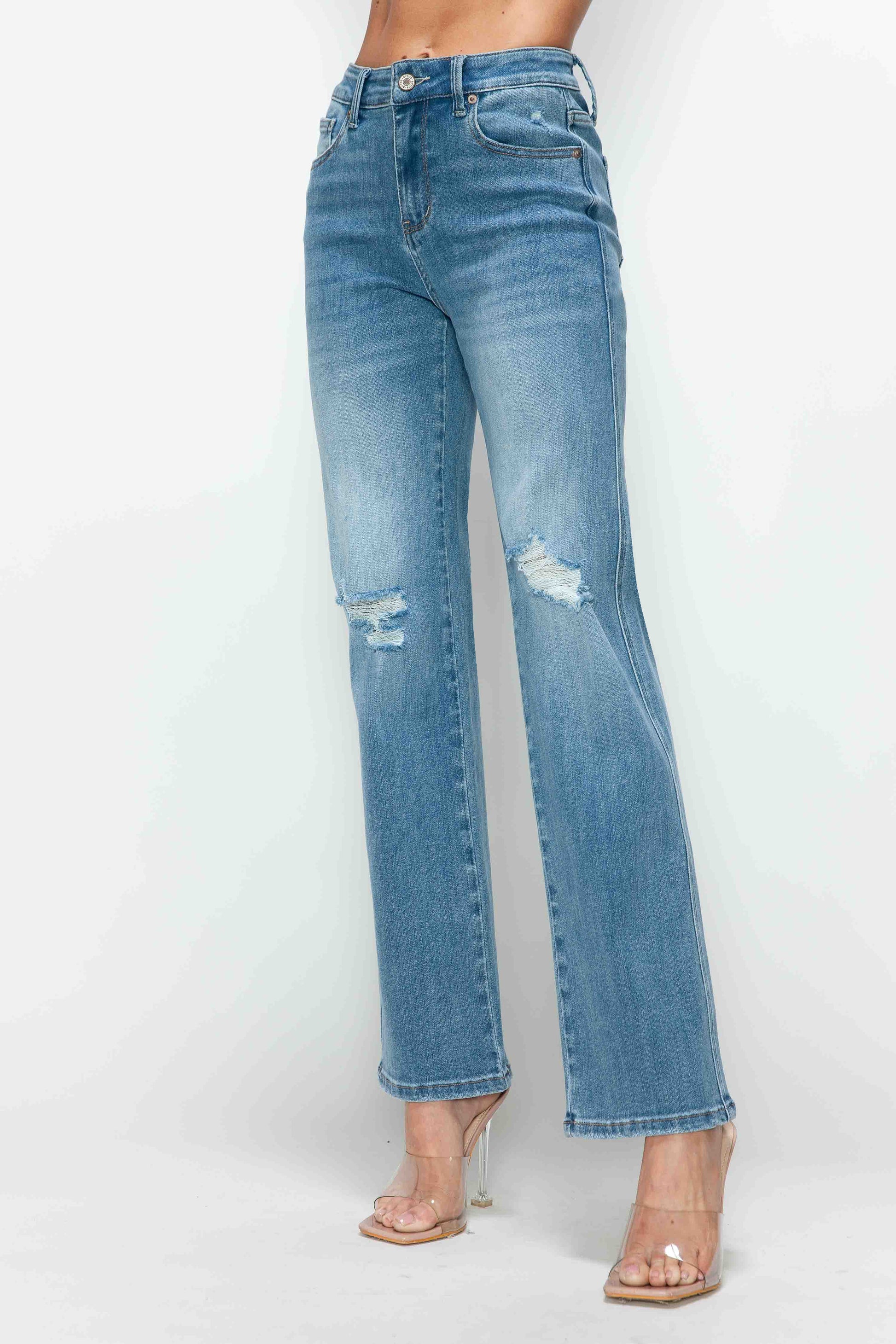 HIGH RISE STRAIGHT LEG JEAN bytos