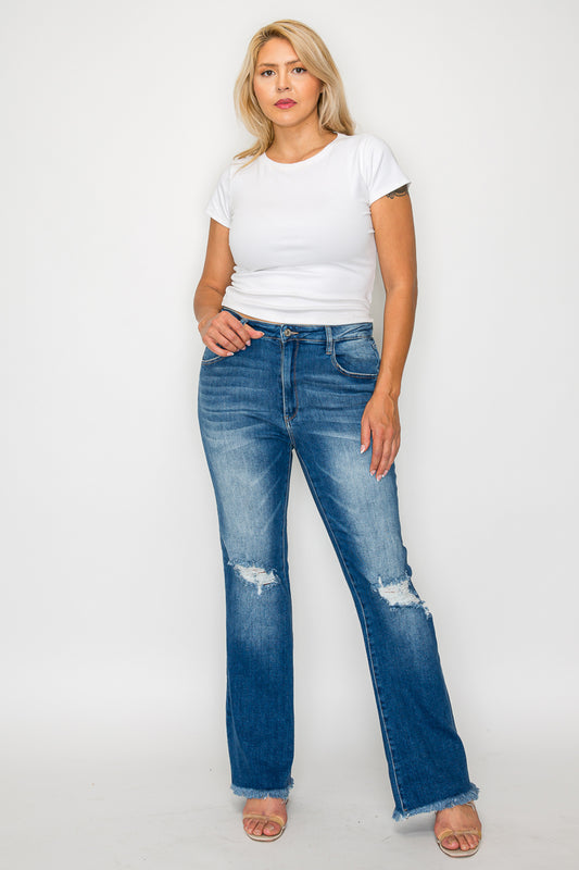 HIGH RISE BOOT CUT LEG