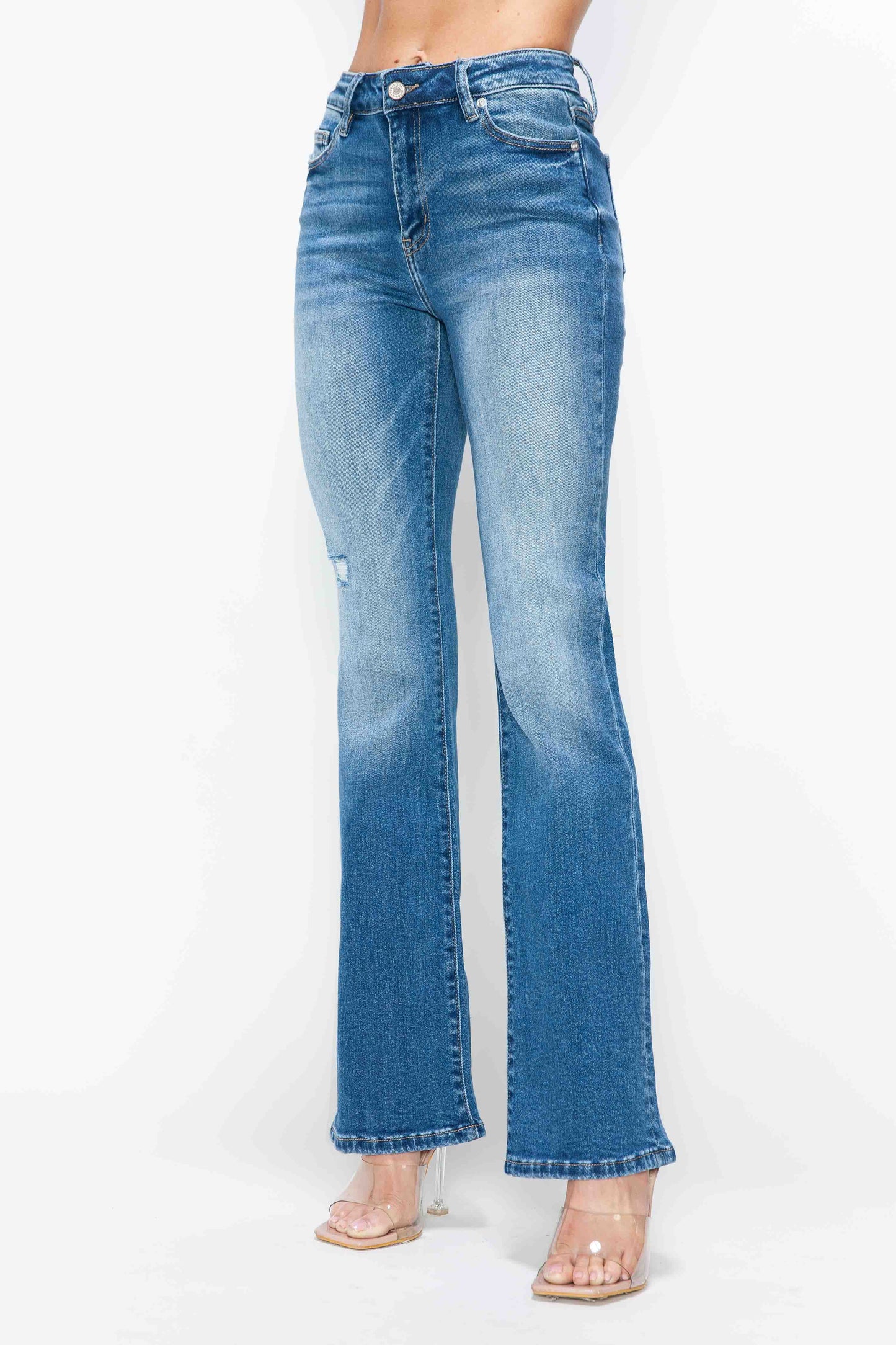 high rise boot cut leg bytos
