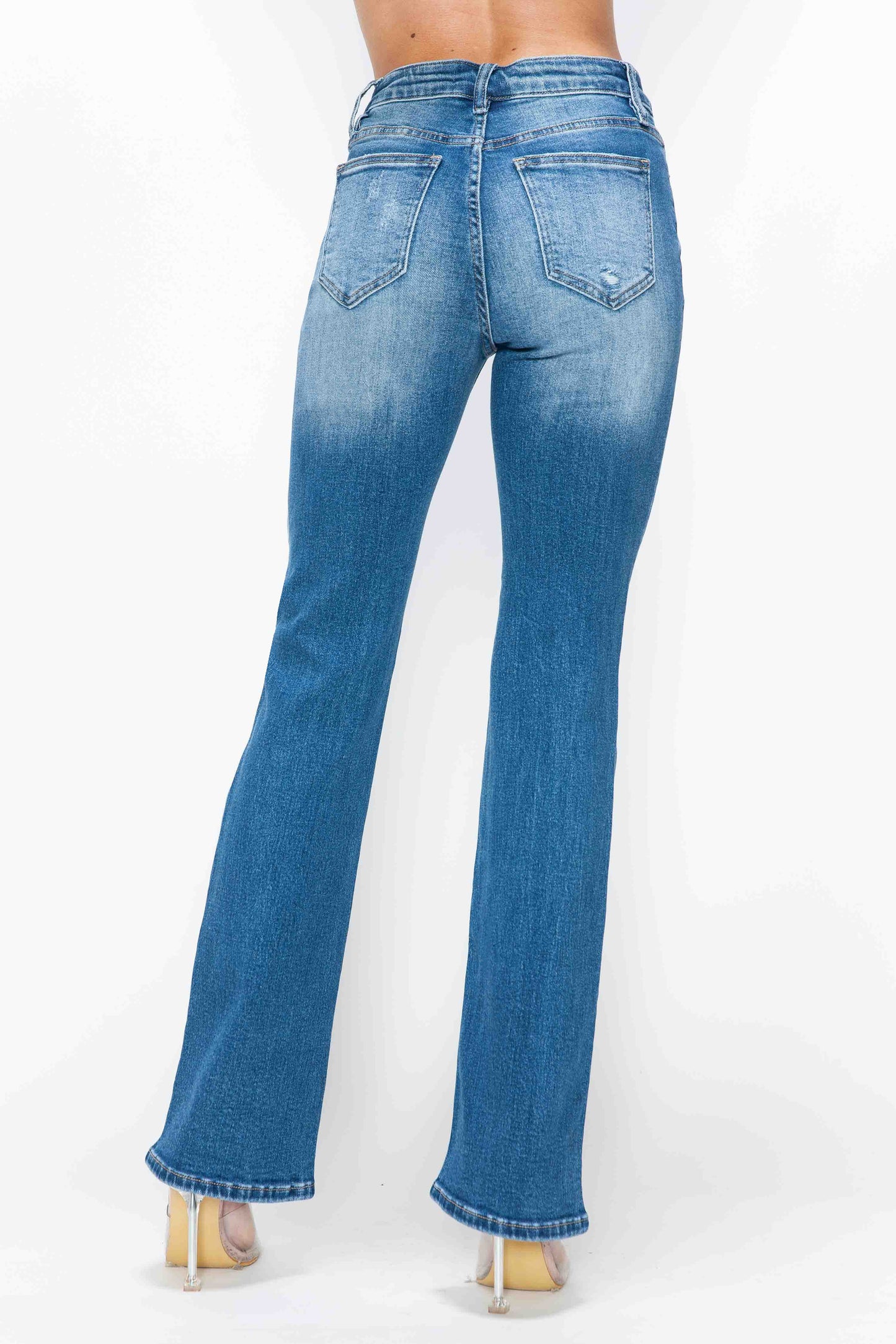 high rise boot cut leg bytos